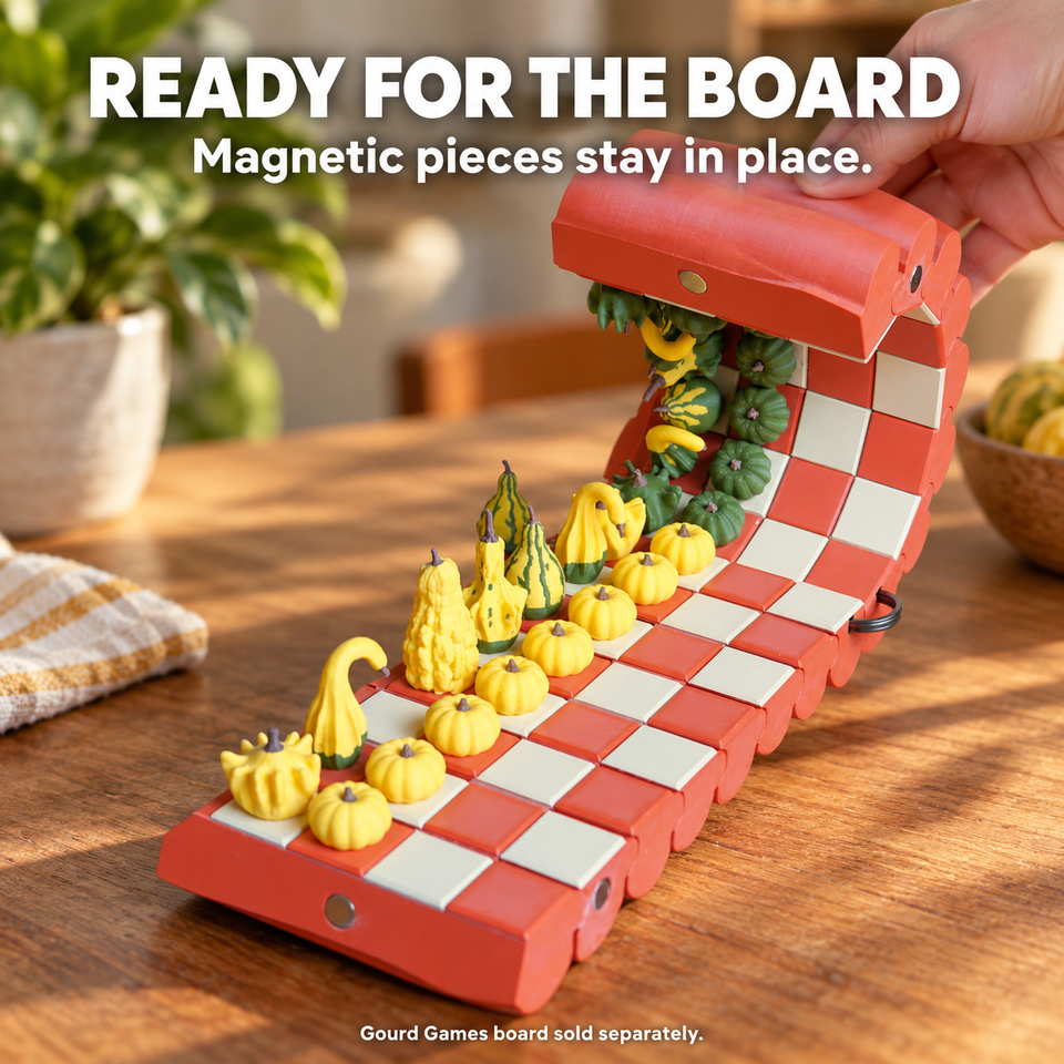 Gourd Gambit Chess Pieces — Lifestyle or play view