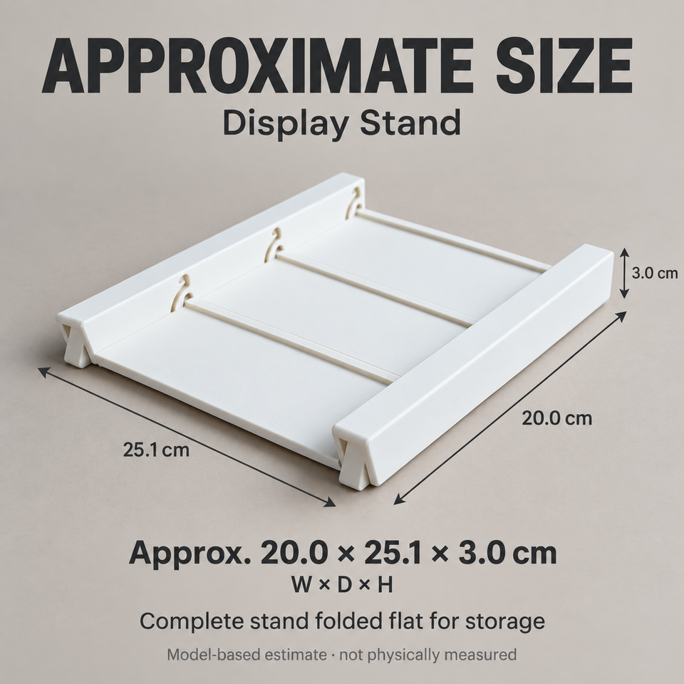 Display Stand — Approximate dimensions