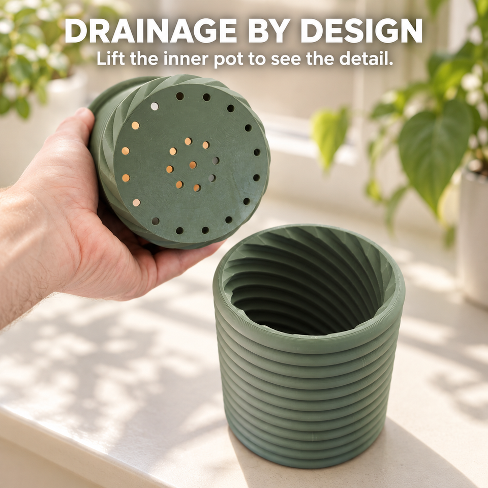 Spinny Plant Pot — Lifestyle or play view