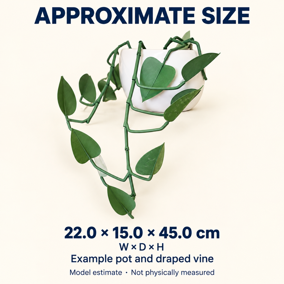 Pothos — Approximate dimensions