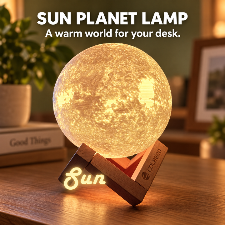 Sun Planet Lamp — A Warm World for Your Desk