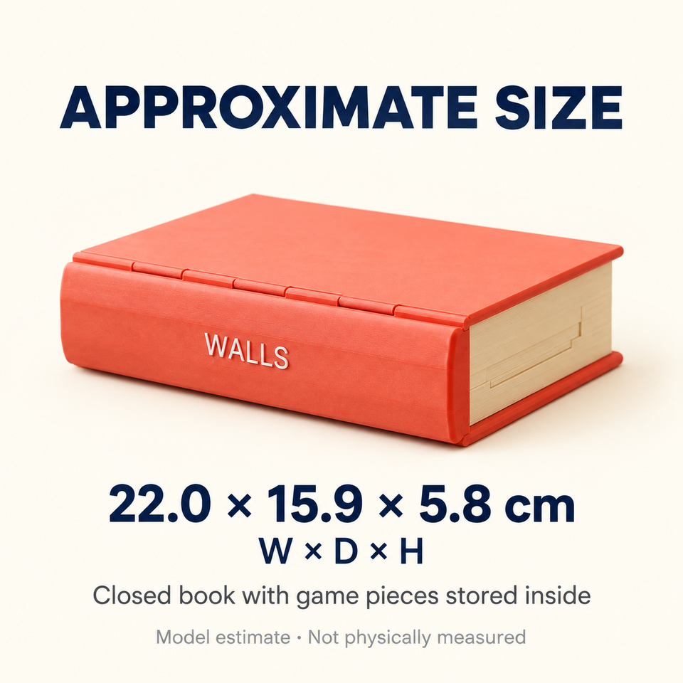 PlayBook'd Walls — Approximate dimensions